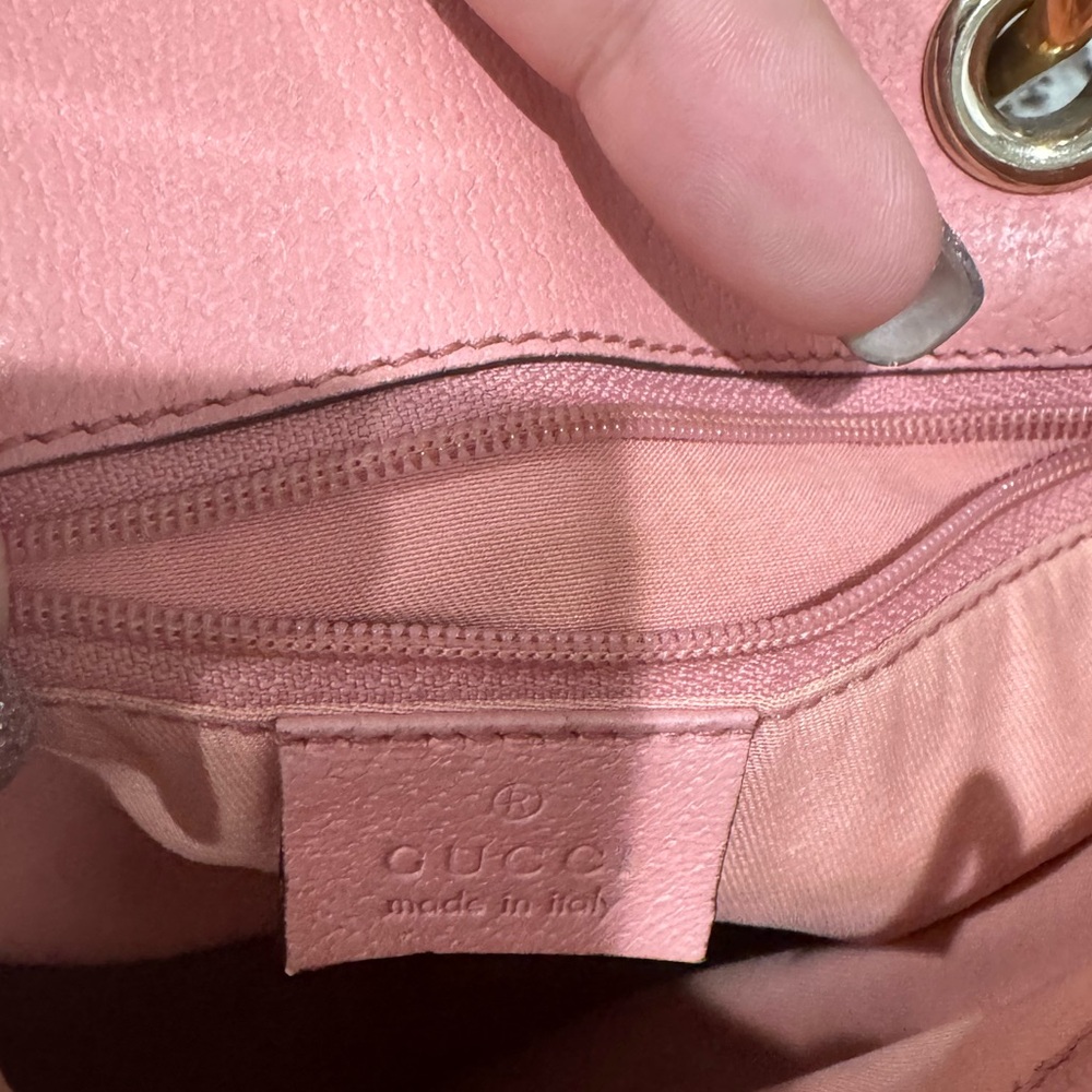 Gucci Gg Canvas Eclipse Pink Lining & Interior - image 8